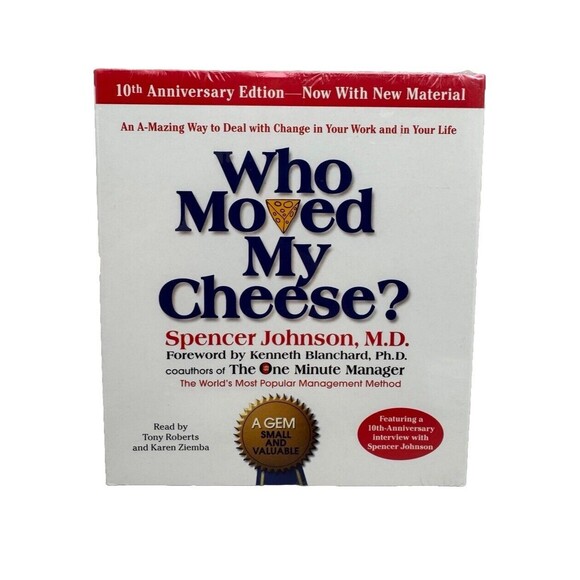 Who Moved My Cheese Audio CD Spencer Johnson M.D. Audiobook 10th Anniversary - Picture 1 of 3